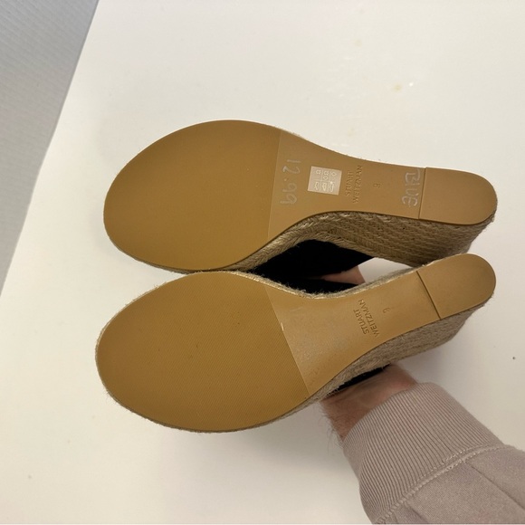 Stuart Weitzman Wonda Espadrille Wedge Sandal Suede 9.0B $398 Worn Once! - Picture 11 of 12